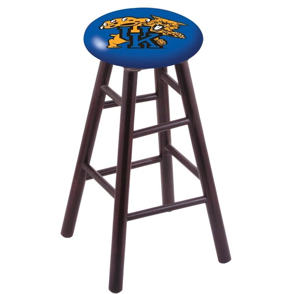 Holland Bar Stool Co Maple Bar Stool, Dark Cherry Finish, Kentucky "Wildcat" Seat RC30MSDC - main